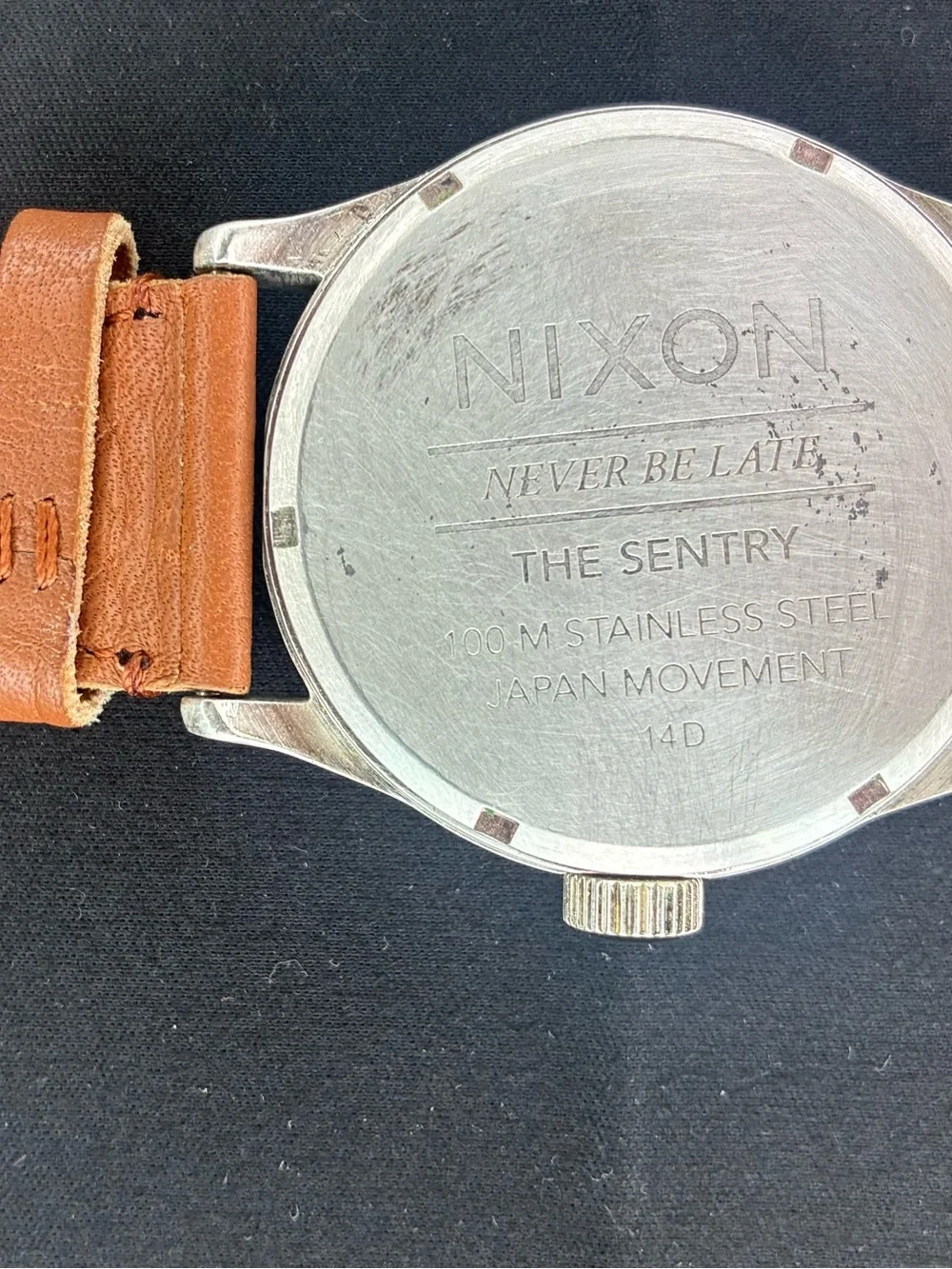Nixon The Sentry Leather Watch